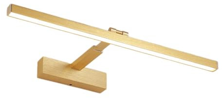 Jadssox goldene Badezimmerleuchte LED-Waschtischlampe verstellbare Schrank-Bilderleuchten, einziehbare Waschtischleuchte über dem Spiegel 260 ° drehbare Waschtischbeleuchtung für Kommode Garderobe