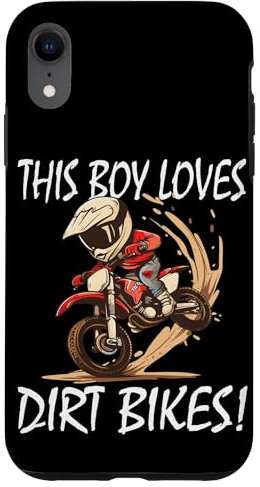 Ce garçon aime les motos tout-terrain, les motos tout-terrain pour enfants Coque pour iPhone XR