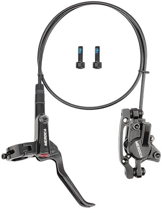 ENGWE MTB Bike Disc Brake Set, Aluminum Alloy Hydraulic Disc Brake for Mountain Bike, Road Bike, Bicycle Brakes levers with Fixing Screws (Right Front, Front800mm)