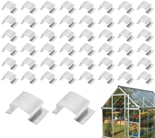 Pinzas de invernadero – 50 pinzas de jardín | Conectores en forma de G para el crecimiento de plantas al aire libre vallas orquídeas chile cultivo