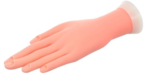 iplusmile Main Entraînement Manucure Flexible Modèle Faux Main Réaliste pour Pratique Nail Art et Formation Professionnelle