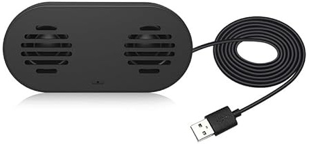 HONKYOB USB Computer Speaker with Built-in Microphone, Mini Soundbar Speaker for Desktop Laptop PC, Plug & Play USB Powered Small Sound Bar,Mini Speaker,360° Surround Sound for Gaming Music Movie