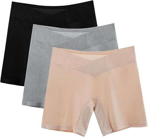 REHOOF Mutandine per Gestante,Mutande Post Parto,Mutandine per Donna Incinta Pantaloncini di Sicurezza di Sostegno per La Pancia Biancheria Intima Premaman Mutandine Taglie Forti Morbide XL(65-75kg)