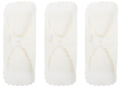 Toalla Sanitaria Reutilizable de Algodón Color Claro 3 Piezas | Lavable E, Tacto Suave para Piel Sensible, Formato Práctico para Uso Diario