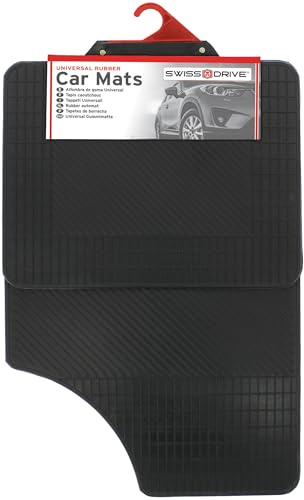 S SUMEX Basic20 - Alfombra Goma Universal Daytona Basic, 4 Piezas Reversible