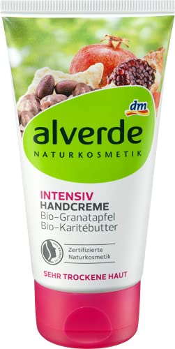 alverde NATURKOSMETIK Handcreme Intensiv Granatapfel Karitébutter, 75 ml
