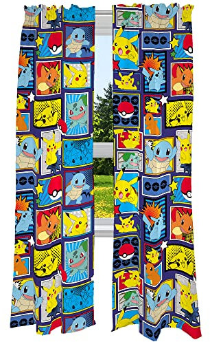 Franco Fenstervorhänge-Set für Kinderzimmer, 208,3 x 213,4 cm, Pokemon (Drucke können variieren!)