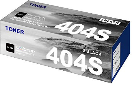 Coloran CLT-P404C CLT-404S Toner Kompatibel für Samsung CLT-K404S CLT 404S P404C für Samsung Xpress C480W Toner C48X C480W C480FW C480FN C480 C43X C430W C430 C432W C432 C433 C433W Series (2 Schwarz)