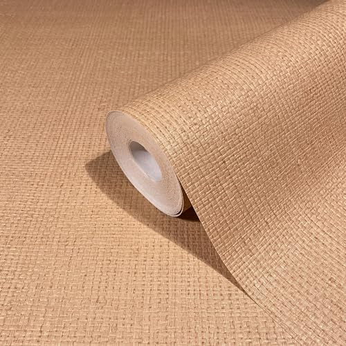 marburg Tapete Orange Struktur Textil Modern für Wohnzimmer Schlafzimmer MADE IN GERMANY 10,05 x 0,53m