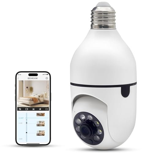 YnGia Lot de caméra de sécurité Wi-FI sans Fil avec Vision Nocturne en Couleur, détection de Mouvement (1)