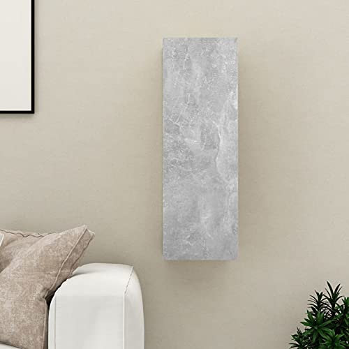 ShGaxin TV-skåp, vardagsrumsmöbler, TV-skåp vardagsrum, litet möbler, TV-sidobord, TV-bord, spånskiva grå betong 30,5 x 30 x 90 cm