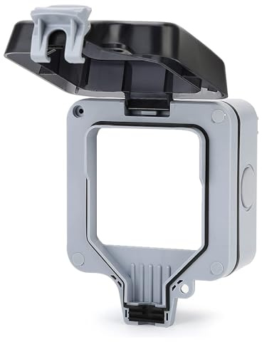 Molyorch Toma de Corriente Exterior, con Interruptor Impermeable IP66, Habitación Húmeda Enchufe Conmutado Resistente a La Intem, para Jardines Al Aire Libre y Garajes, Prueba de Polvo