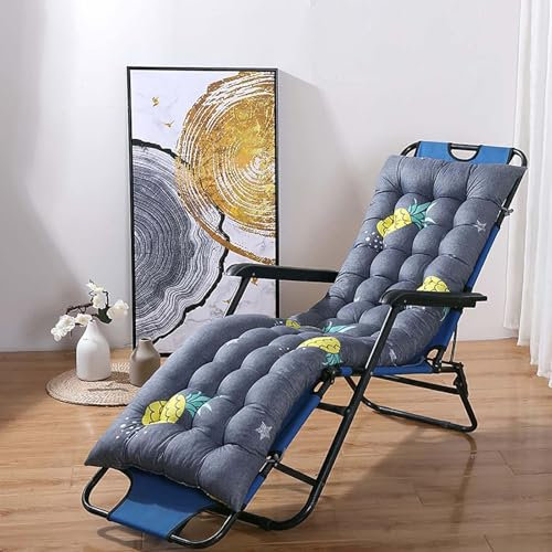 MAYFABD Coussin de Chaise de Jardin Avec Dossier Extérieur Interieur Lavables et Dehoussable Coussin à Dossier Haut Pour Chaise Fauteuil de Jardin Galette de Chaise Exterieur,P,48x168cm