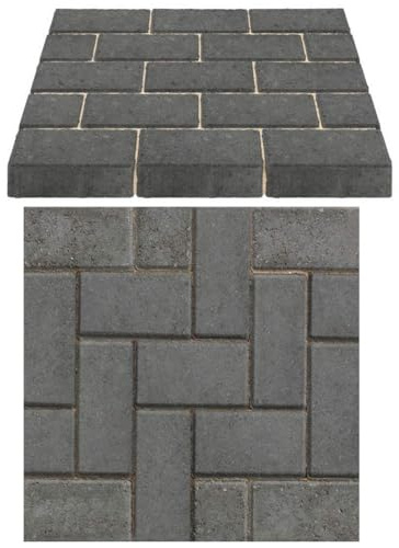 Generic Charcoal Concrete Block Paving 200mm x 100mm x 50mm (Full pack of 488, covers 9.76m2)