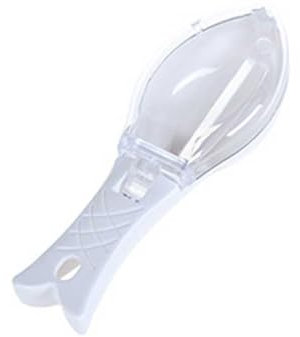 Removedor de escamas ABS AS práctico escamador de pescado con tapa herramienta de limpieza de suministros de cocina, raspador multifuncional, ralladores, color blanco