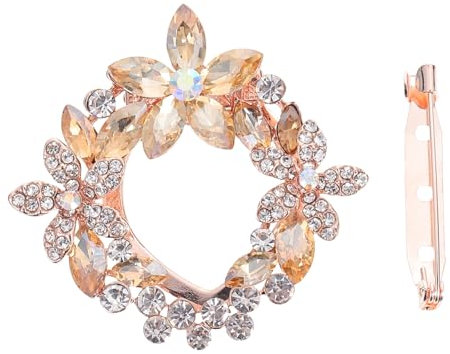 GAROZATION Vintage Broschen-schalspange Mit Kreativem Schalring Dezente Kleiderdekoration Elegante Brustnadel Für Damen Modisches Accessoire Für Festliche Anlässe Und Geschenkideen