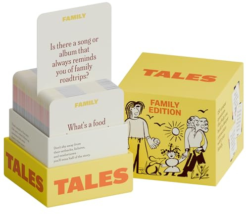 TALES Family Edition Conversation Cards, 150 Prompts for Meaningful Connections, Ages 2+