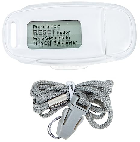 Anneome Rechargeable Usb Clip Design Pedometer 3d Backlight Step Counter for Outdoor Walking Practical White Pedometer for Men Women
