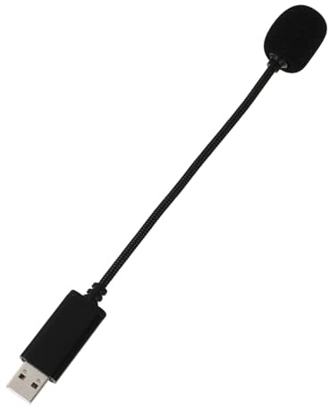 Zerodeko USB Aufnahmemikrofon mit Flexiblem Metall Schwanenhals und USB Anschluss Klare Gesprächsqualität für Desktop Computer und Live Auftritte