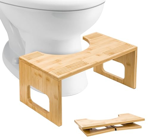GREENSAPPIRE Toilettenhocker Erwachsene Natürlicher Klohocker Ergonomischer Stuhl Um Verstopfung Und Blähungen Zu Verhinderndie Für Das Badezimmer Geeignet Sind