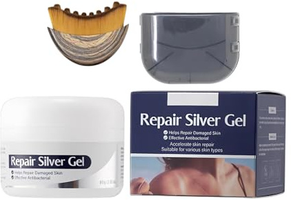 Crema per La Cura Della Pelle Del Viso 80g, Con Pennello Contorno Facciale, Protettore per Cuoio Incolore, Texture Ultra-Leggera, Leviga E Uniforma, Pelle Rimpolpata a Lungo