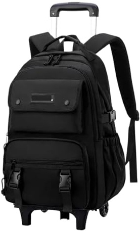 YILWPV Jungen Rollrucksäcke Kinder Gepäck Rädern Rucksack for Schule Trolley Taschen Roller Bookbag FüR Teenager