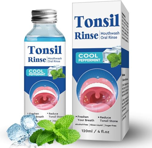 Tonsillenstein Entferner, Mundwasser Gegen Mandelnsteine Zur Linderung Von Mandelbeschwerden, Beseitigung Von Mundgeruch, 120 ml (1er Pack)