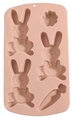 Moule En Silicone Lapin – Moule De Moulage De Lapin De Pâques 3D De 20 Cm, Forme De Cuisson Antiadhésive Flexible | Résine Pour Gummies Cupcake Bonbons Gelée Pâtisserie Glace Savon Gâteau Décoration A