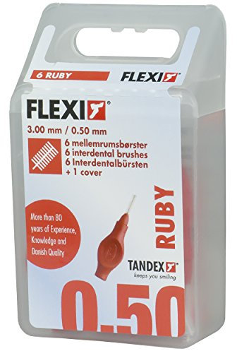 Tandex Flexi Interdentalbürsten rot superfine, 6 Stück