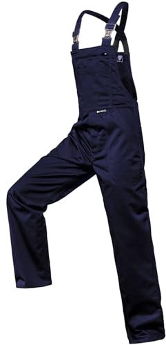 Unbekannt Arbeits-Latzhose in Marineblau, 52