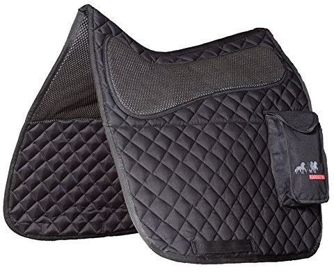 NETPROSHOP Isländer - Island Pferd Schabracke mit Taschen Wanderschabracke, Farbe:Schwarz