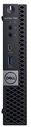 DELL OptiPlex 7060 2.4GHz i7-8700T MFF Negro Mini PC - Ordenador de sobremesa (2,40 GHz, 8ª generación de procesadores Intel® Core™ i7, i7-8700T, 8 GB, 128 GB, Windows 10 Pro)