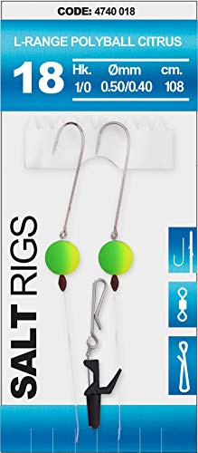 Spro Brandungsvorfach 18 Salt Rig LR POLYBALL Citrus