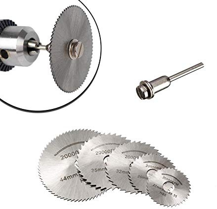 FAST WORLD SHOPPING- Set Dischi da Taglio HSS, per Mini Sega Circolare, Smerigliatrice Diritta, Dremel Accessori, Lame per Tagliare Legno, Plastica, Fibra di Vetro, Metallo Morbido, Cartongesso