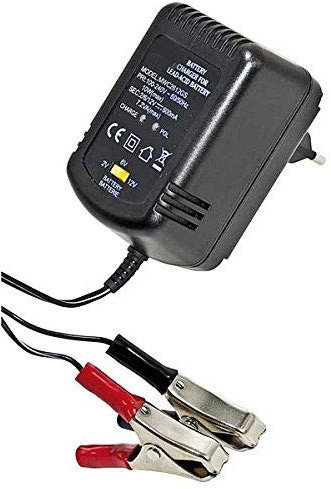 CARICA BATTERIE BATTERIA AL PIOMBO 2V 6V 12V 600mAH STABILIZZATO LED DI STATO