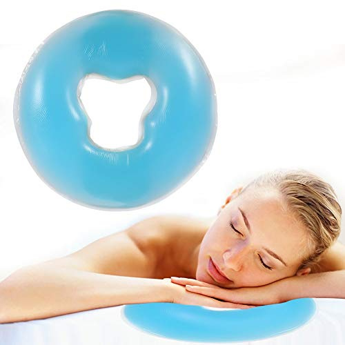 ZJchao Gelkissen Massageliege Silikon Kopfkissen Weiche Massage Gesicht Entspannen Kissen Kopfstütze, Kopfkissen Aus Silikongel, Spa Beauty Salon Hautpflege Weiches Überlagerungs Gesicht
