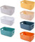 OWill Lot de 7 paniers de rangement en plastique - Plusieurs couleurs pour cuisine, placard, bureau, école et maison
