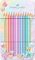 Faber-Castell 201910 - Buntstifte Set Sparkle Pastell 12-teilig, im Metalletui, dreikant, bruchsicher