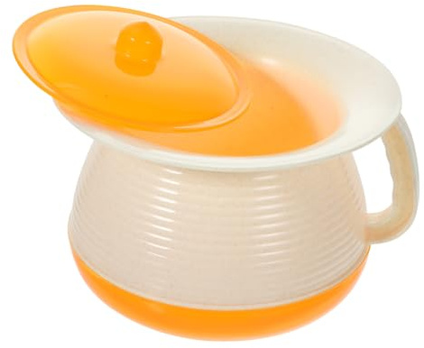 Healeved Orinal Color Aleatorio Adecuado para Viajes y Uso al Aire Libre Portátil de Plástico Tapa Sellada, Fácil de Limpiar para Adultos