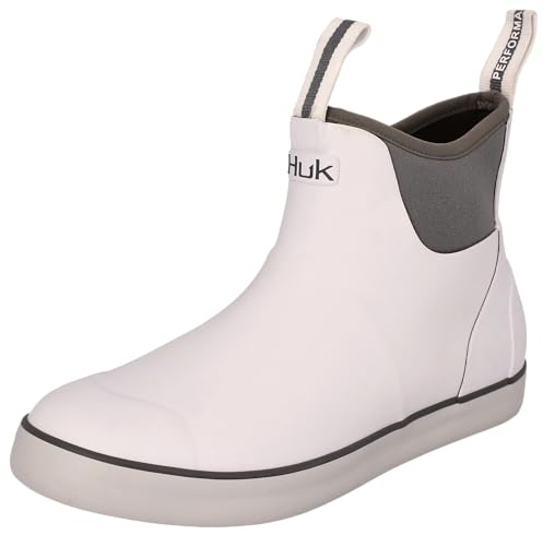 HUK Womens Rogue Wave Shoe | High-performance Fishing & Deck Boot, Solid - White, 7