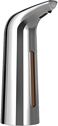 NICHANGHUA 400ML Automatic Soap Dispenser Hands-Free Non-Contact Disinfectant Bathroom Dispenser Sensor Kitchen Liquid Soap Dispenser (Color : Silver Plating)