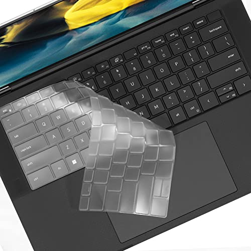 Keyboard Cover for 2024 2023 2022 Dell XPS 15 9500 9510 9520 9530 15.6 Inch & New XPS 17 9730 9720 9700 9710 17 Inch US Layout Laptop Keyboard Protective Skin-TPU