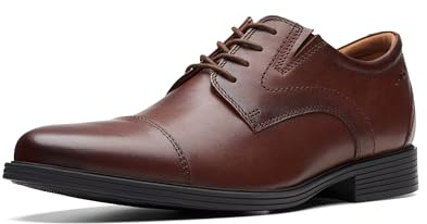 Clarks Whiddon Cap Oxfordskor för män, 42 EU