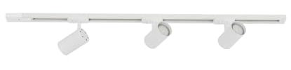 Lámpara para sistema de riel Linaro (Moderno) en Blanco hecho Metal e.o. Salón & Comedor (3 llamas, GU10) Lindby | un carril foco