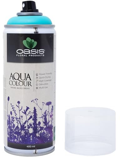 Flowerbox OASIS Sprayfarbe Aqua Colour Spray Mint 400 ml Sprühlack seidenmatt matt für Außen und Innen