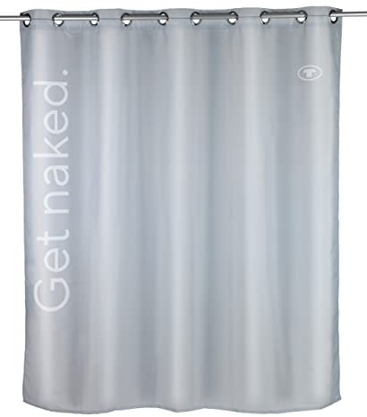TOM TAILOR Duschvorhang Get Naked Grey bei 30 °C waschbar Grau