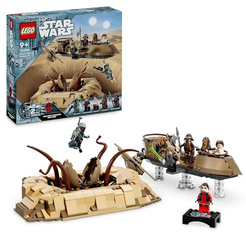 LEGO Star Wars: Return of the Jedi Desert Skiff & Sarlacc Pit, Vehicle Building Toy Set for 9 Plus Year Old Boys & Girls, Features 6 Minifigures Including Luke Skywalker, Gift for Kids and Fans 75396
