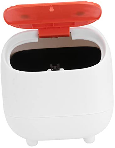 Cabilock 1pièce Mini Poubelle De Bureau à Couvercle Pression Conteneur à Déchets Compact Et Pratique Pour Cuisine Et Salle à Manger Design
