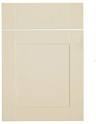 Matt Cream Kitchen Cupboard Door Replacement Compatible with 115mm x 497mm Cabinets