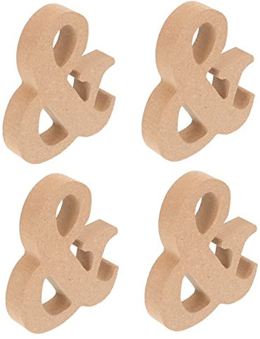 BATHVEVE 4stücke Holz Tischdekoration Dekoratives Basteldekor Partydekor Für Schreibtischdekor Wohnaccessoire Für Haus Und Büro